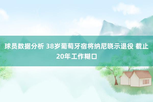 球员数据分析 38岁葡萄牙宿将纳尼晓示退役 截止20年工作糊口