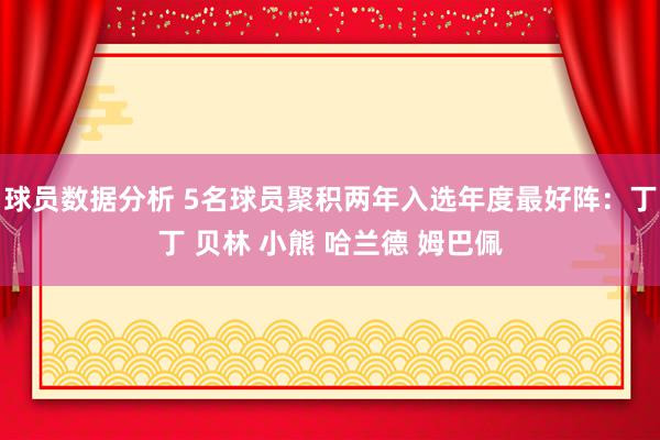 球员数据分析 5名球员聚积两年入选年度最好阵：丁丁 贝林 小熊 哈兰德 姆巴佩